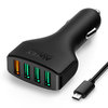 Aukey CC-T9 (55.5W) QC3.0 / 4-Port USB Fast Car Charger for Phone / Tablet